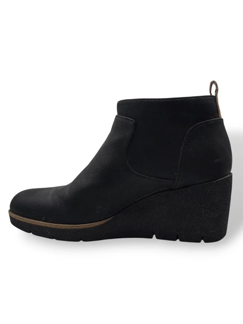 Dr. Scholl's Women's Bianca Black Wedge Ankle Booties, Womens 6